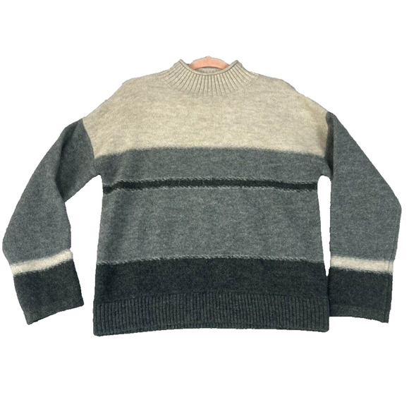 Universal Thread Sweater Womens XS Colorblock Mock Neck Pullover - Picture 1 of 7